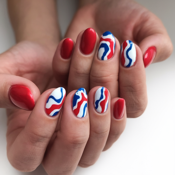 July Nails Ideas 2025: Red, White, and Blue Designs for Summer Inspiration