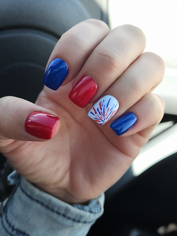 Patriotic Nails Design Ideas 2025: Red, White & Blue Trends for Summer Glamour