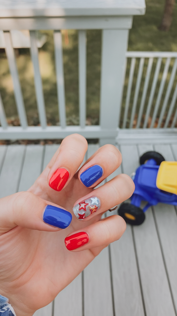 Simple Fourth of July Nails Ideas 2025 for Easy Patriotic Manicures at Home This Independence Day