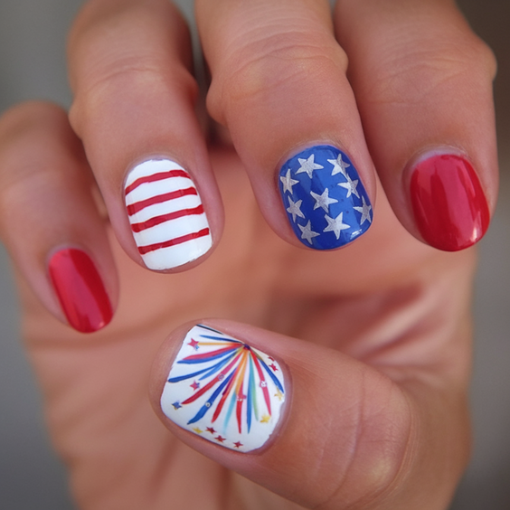Red White Blue Nails – 4th of July 2025 Inspiration for Patriotic Manicures and Top Outfit Ideas