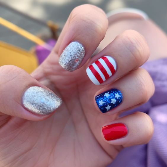 Patriotic Nails Design Ideas 2025: Red, White & Blue Trends for Summer Glamour