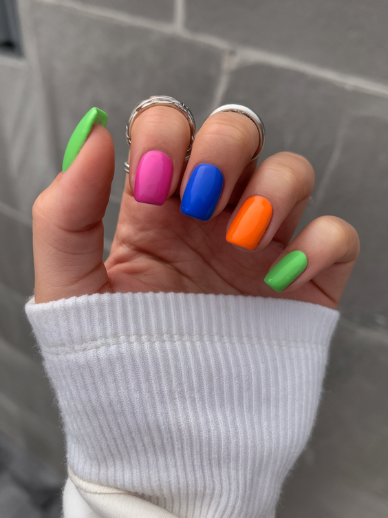 Neon Summer Nail Ideas 2025 for Bold and Bright Looks All Season Long