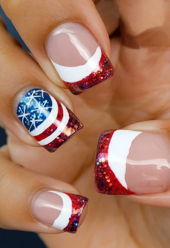 Red White Blue Nails – 4th of July 2025 Inspiration for Patriotic Manicures and Top Outfit Ideas