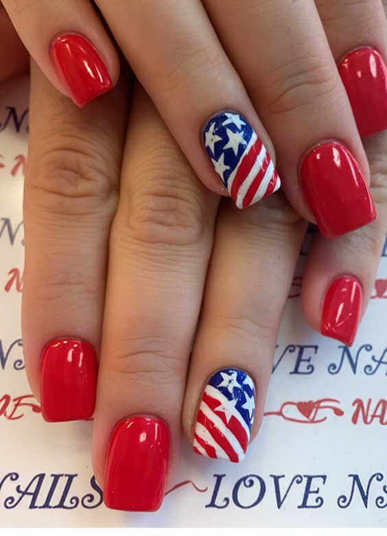 Patriotic Nails Design Ideas 2025: Red, White & Blue Trends for Summer Glamour