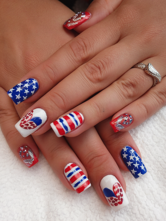 Red White Blue Nails – 4th of July 2025 Inspiration for Patriotic Manicures and Top Outfit Ideas