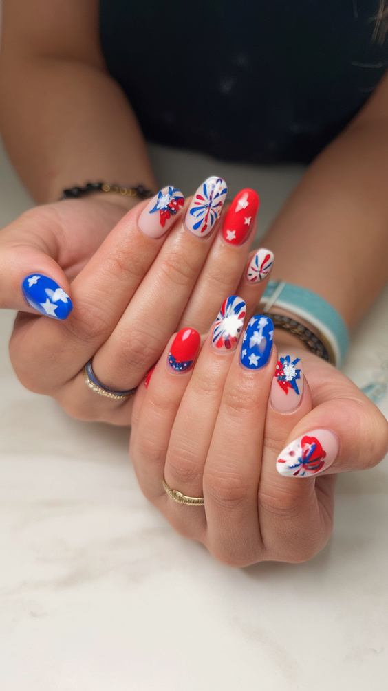 Simple Fourth of July Nails Ideas 2025 for Easy Patriotic Manicures at Home This Independence Day