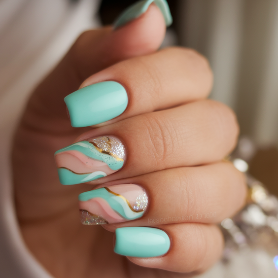 Fresh Summer Acrylic Nail Ideas 2025 with Bright Colors, Floral Accents, and Modern Art Vibes