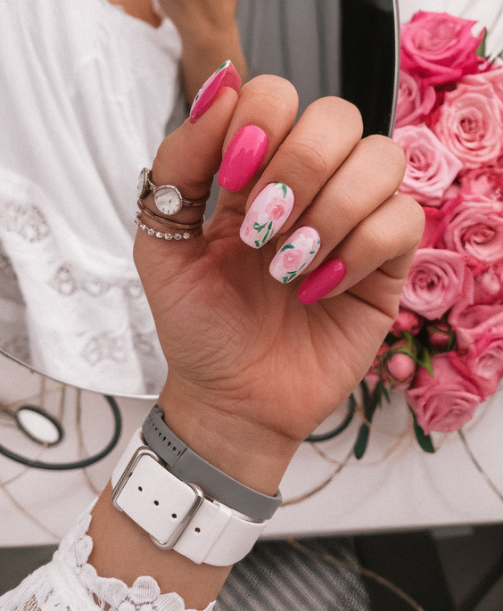 Tropical Sunset and Palm Tree Hawaii Nails Ideas 2025 for Vibrant Summer Vibes
