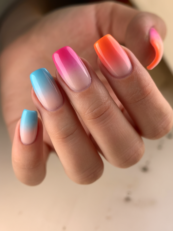 Summer Gel Nail Design Ideas 2025 with Bold Color Combos, Shapes, and Artistic Details