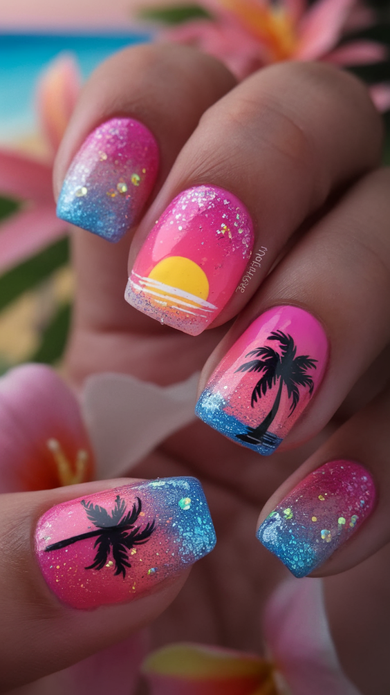Tropical Vacation Nails Ideas 2025: Stunning Beach-Ready Looks for Every Summer Outfit