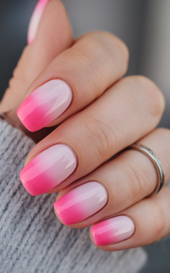 Bright Ombre Summer Nails Ideas 2025: Hot Pink, Pastel & Neon Colors for Holidays, Brunettes, and Gel Looks