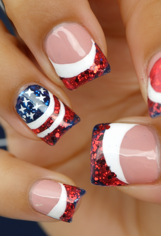 Patriotic Nails Design Ideas 2025: Red, White & Blue Trends for Summer Glamour