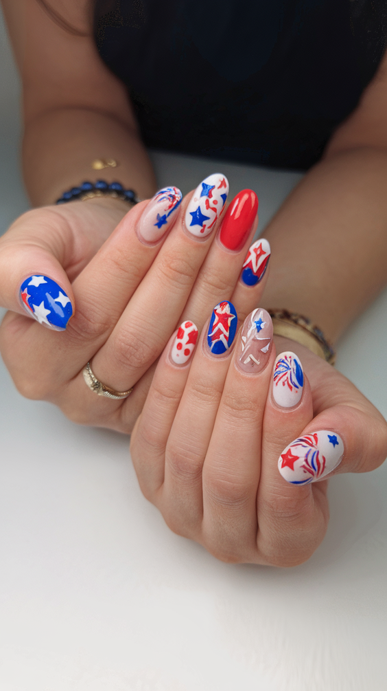 Simple 4th of July Nails Ideas 2025 for Easy Patriotic Manicures Anyone Can Do at Home
