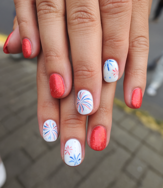 Fourth of July Nails Designs Ideas 2025: Creative Patriotic Nail Art for Summer Parties and Fireworks
