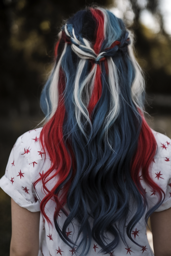Festive 4th of July Hairstyles Ideas 2025 to Shine at Barbecues, Parades, and Fireworks Shows