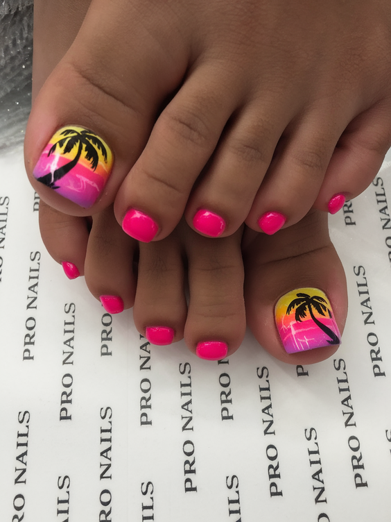 Summer Toe Nails Ideas 2025 That Pop with Color and Style for Beach and Vacation-Ready Looks