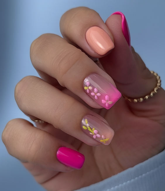 Summer Gel Nail Design Ideas 2025 with Bold Color Combos, Shapes, and Artistic Details