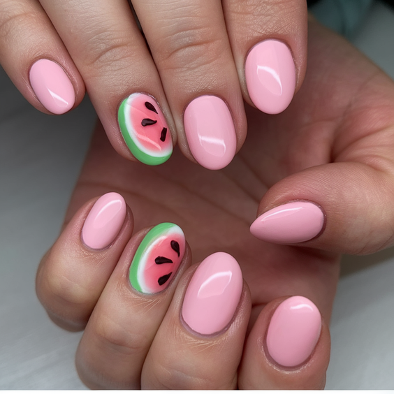 Fresh Watermelon Nails Ideas 2025 That Make Every Summer Outfit Pop with Color and Personality