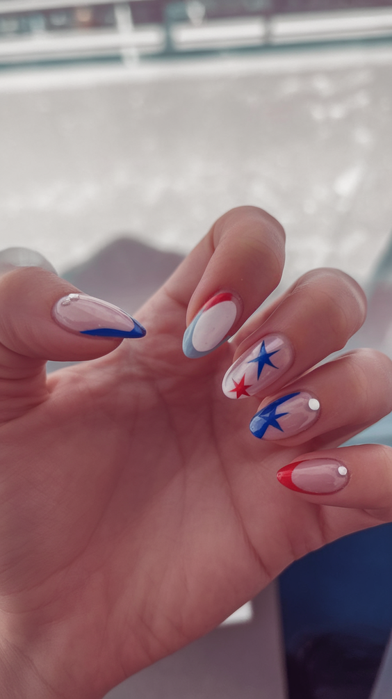 July Nails Ideas 2025: Red, White, and Blue Designs for Summer Inspiration