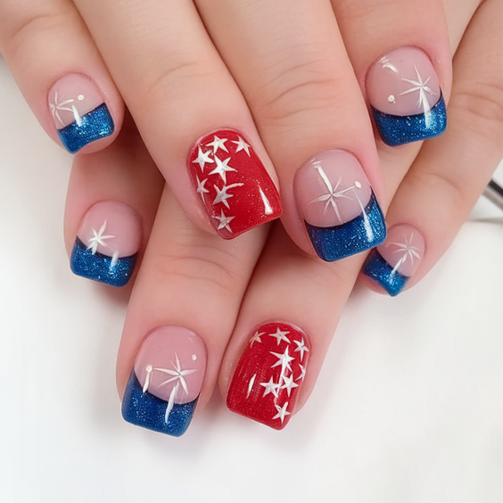 Fourth of July Nails Designs Ideas 2025: Creative Patriotic Nail Art for Summer Parties and Fireworks