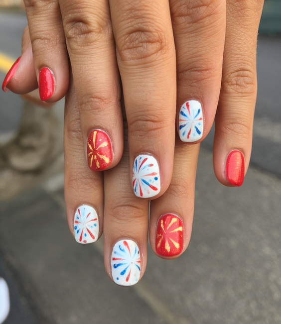 Simple 4th of July Nails Ideas 2025 for Easy Patriotic Manicures Anyone Can Do at Home