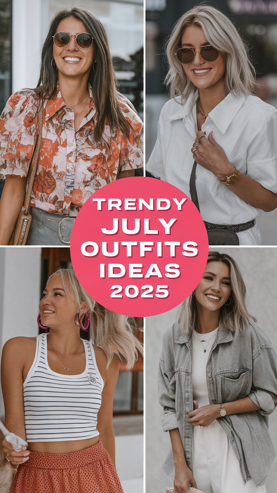 Effortlessly Cool July Outfits Ideas 2025: Fresh Summer Looks For Every Day