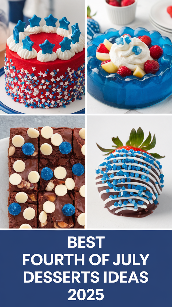 Fourth of July Desserts Ideas 2025: 20 Festive and Easy 4th Treats for Every Food BBQ Party, Charcuterie Board, and Summer Celebration
