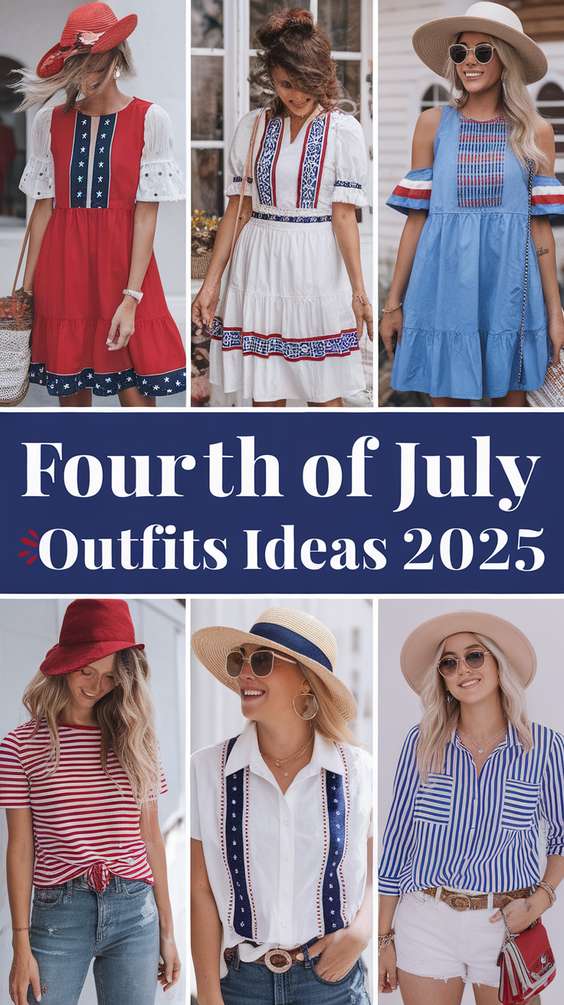 Fourth of July Outfits Ideas 2025: Trendsetting Women’s Street Style Patriotic Looks for Every Parade