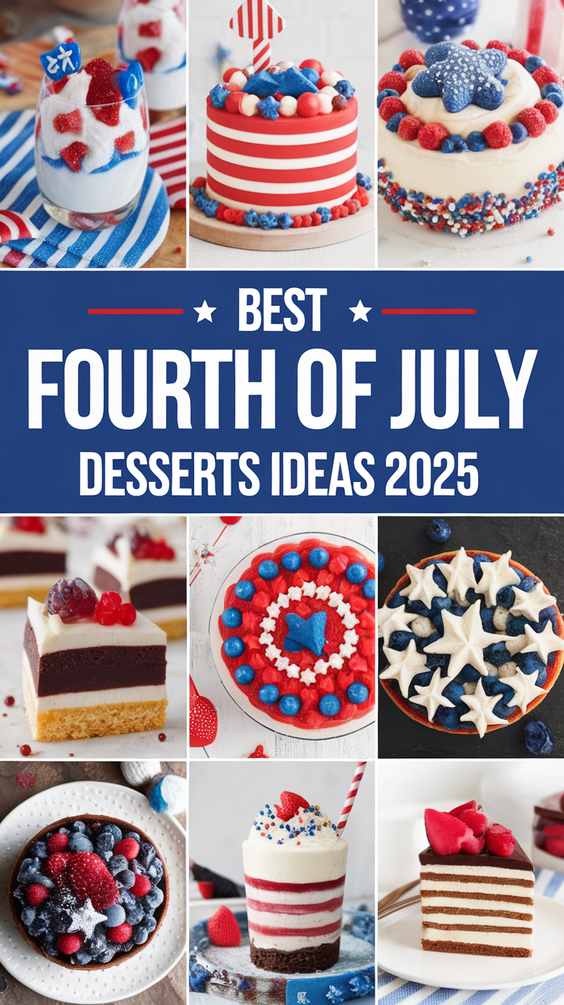 Fourth of July Desserts Ideas 2025: 20 Festive and Easy 4th Treats for Every Food BBQ Party, Charcuterie Board, and Summer Celebration