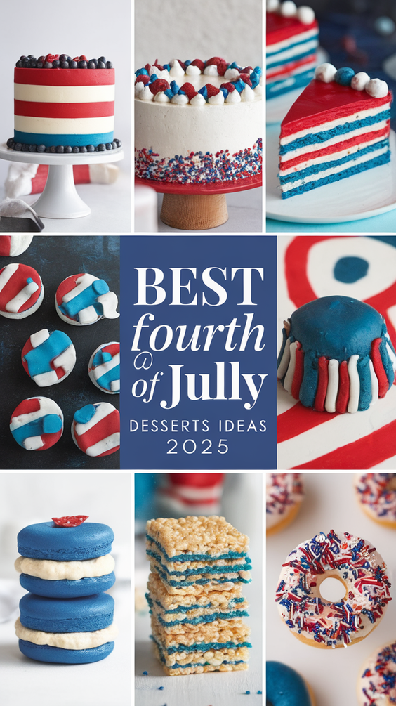 Fourth of July Desserts Ideas 2025: 20 Festive and Easy 4th Treats for Every Food BBQ Party, Charcuterie Board, and Summer Celebration