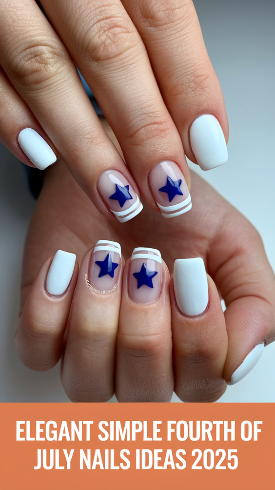 Simple Fourth of July Nails Ideas 2025 for Easy Patriotic Manicures at Home This Independence Day