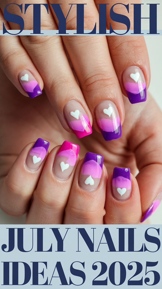 July Nails Ideas 2025: Red, White, and Blue Designs for Summer Inspiration