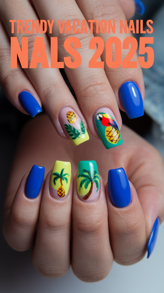 Vacation Nails Ideas 2025: Bright Neon Trends for Poolside Perfection This Summer