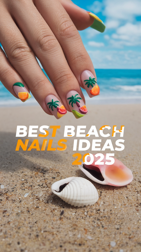 Beach Nails Ideas 2025: Trendy Designs Inspired by Waves, Shells, and Tropical Escapes