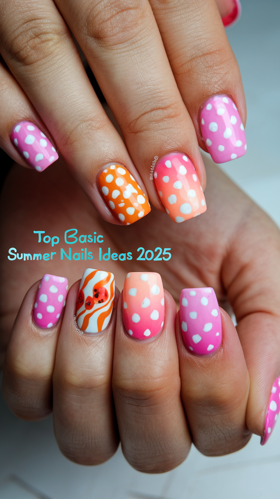 Basic Summer Nails Ideas 2025: Almond, Square, Neon, Solid & Simple Designs for Spring/Summer Fun