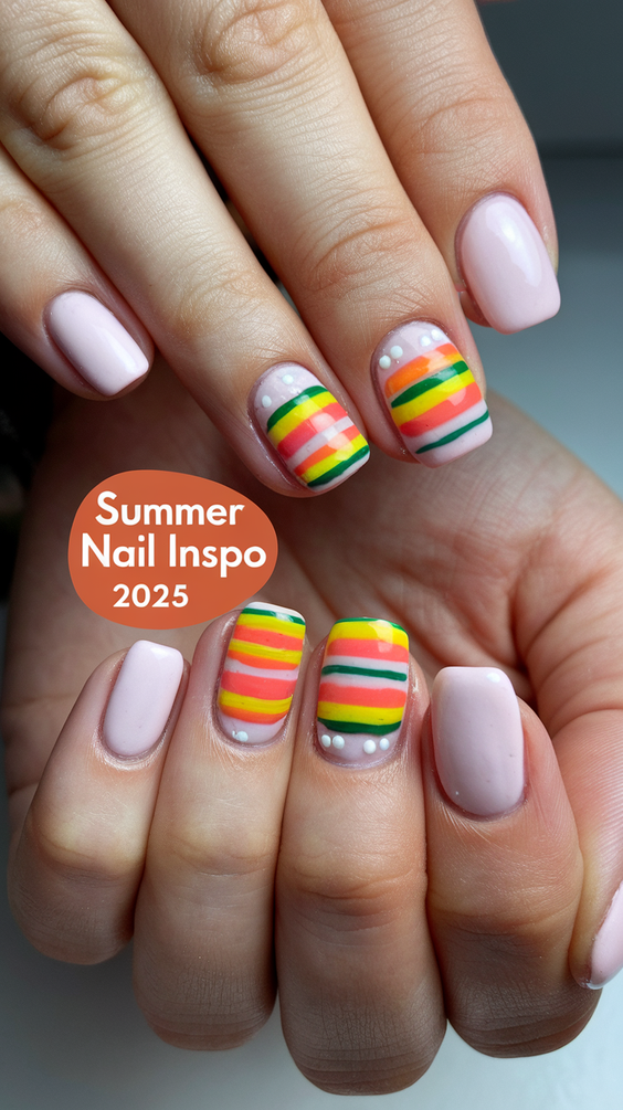 Bright Summer Nail Inspo 2025 with Bold Neon Colors and Pastel Florals for All Nail Shapes