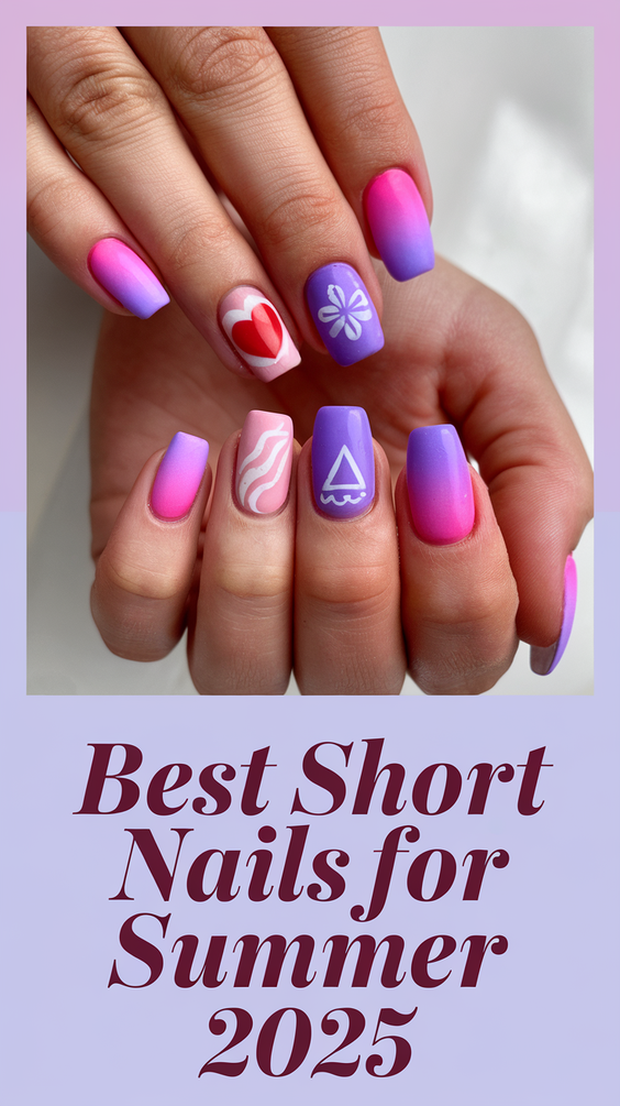 Chic Summer Nails 2025: Short Styles with Glossy Pastels and Easy Polygel Looks