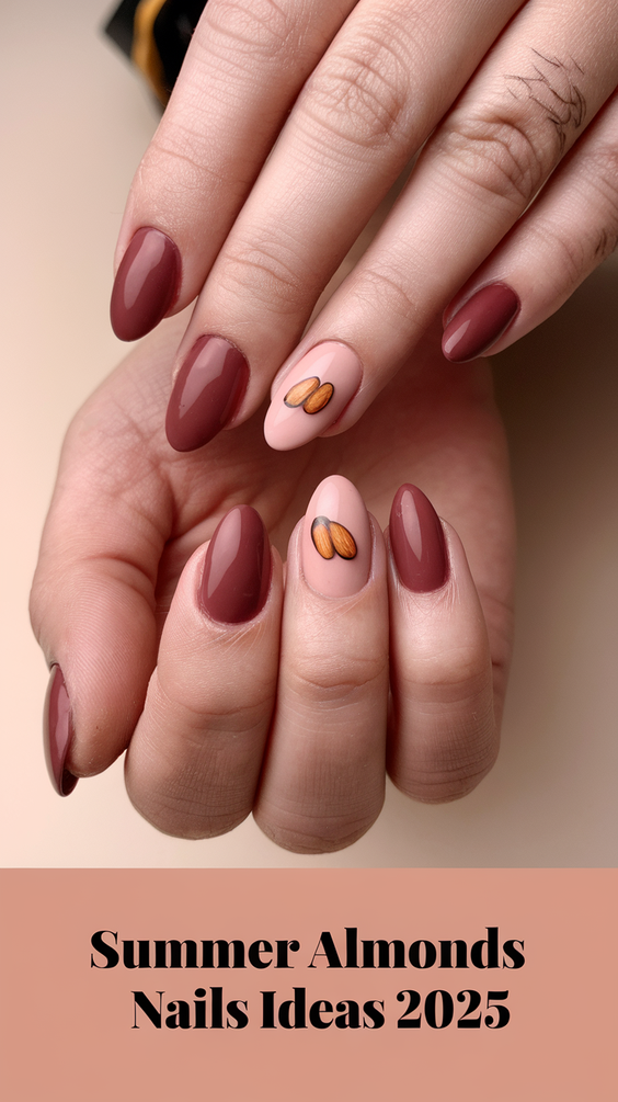 Summer Almonds Nails Ideas 2025 for Colorful Beach Vacation Looks with Classy Simple Designs