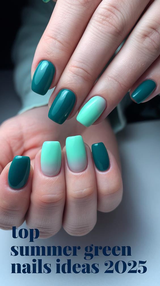 Summer Green Nails Ideas 2025: Bold Designs, Pretty Art, Simple Square, Neon Colors, and Almond Shape Trends