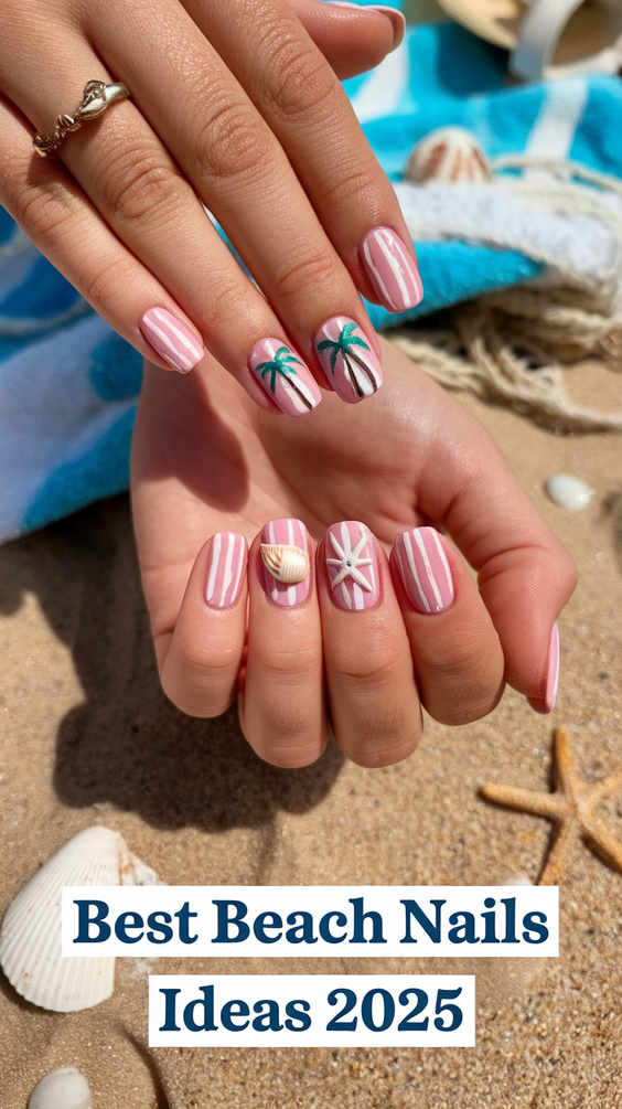 Beach Nails Ideas 2025: Trendy Designs Inspired by Waves, Shells, and Tropical Escapes