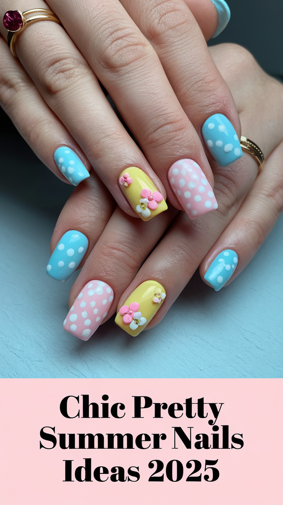 Pretty Summer Nails Ideas 2025 for Every Mood – Bold Colors, Pastels, and Simple Almond Designs