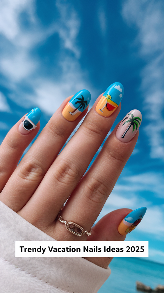 Vacation Nails Ideas 2025: Bright Neon Trends for Poolside Perfection This Summer
