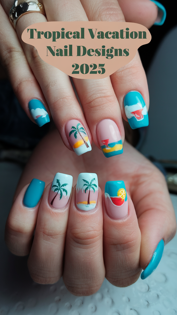 Tropical Vacation Nails Ideas 2025: Stunning Beach-Ready Looks for Every Summer Outfit
