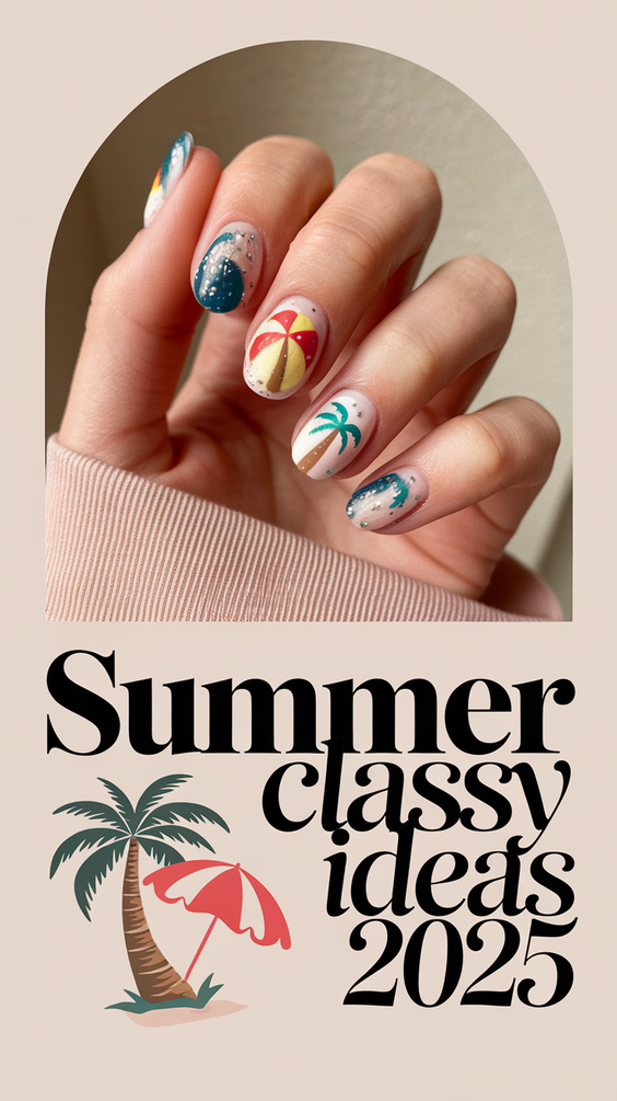 Summer Classy Nails Ideas 2025: Chic Almond, Square, and Floral Looks for Every Skin Tone