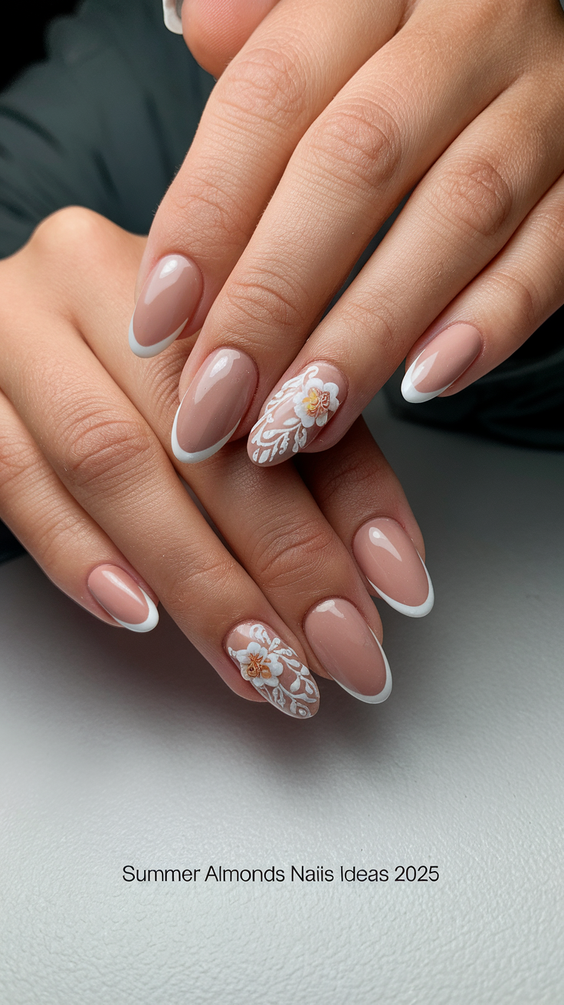Summer Almonds Nails Ideas 2025 for Colorful Beach Vacation Looks with Classy Simple Designs