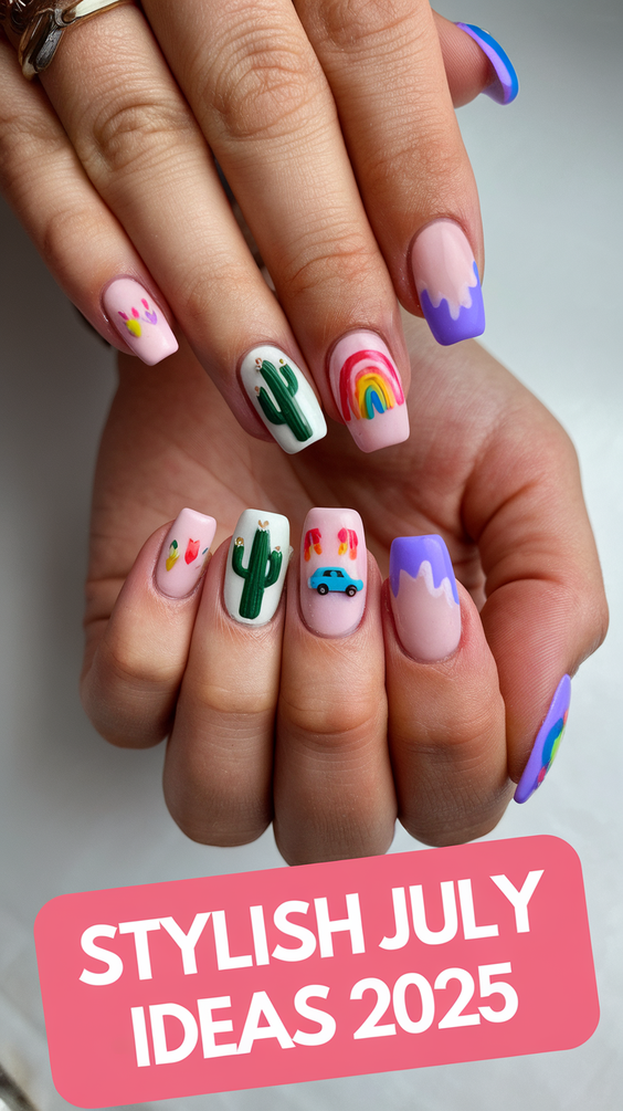 July Nails Ideas 2025: Red, White, and Blue Designs for Summer Inspiration