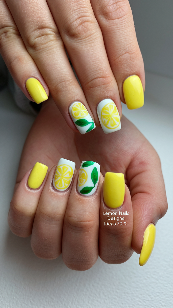 Lemon Nails Designs Ideas 2025: Fresh Citrus Art Trends for Summer Color Lovers
