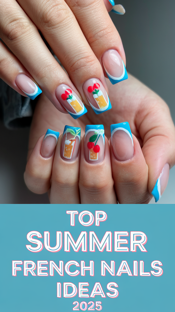 Summer French Nails Ideas 2025: From Subtle Pastels to Bold Art-Inspired Tips and Almond Shapes
