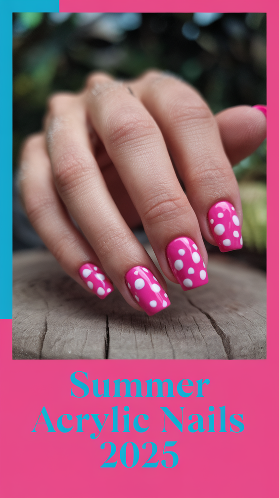 Fresh Summer Acrylic Nail Ideas 2025 with Bright Colors, Floral Accents, and Modern Art Vibes