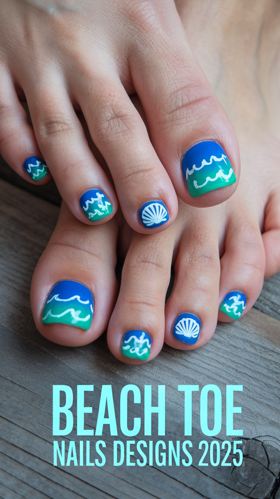 Beach Toe Nails Ideas 2025: Top Summer Vacation Designs, Colors, and Trends for Holiday Pedicures